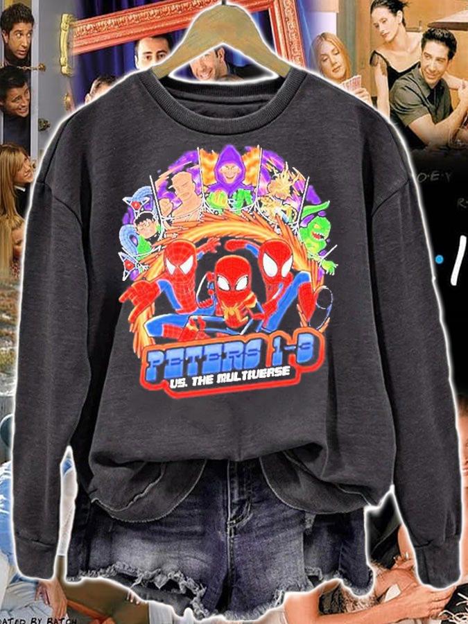 Spidey Pilgrim Peters 1 3 Us The Multiverse Spider-Man Fan T-Shirt sweatshirt
