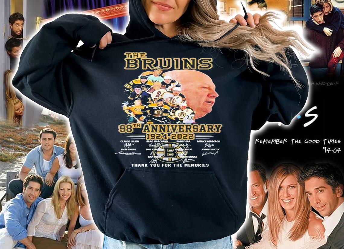 The Bruins 98th Anniversary 1924 2022 Thank You For The Memories Signatures T-Shirt hoodie