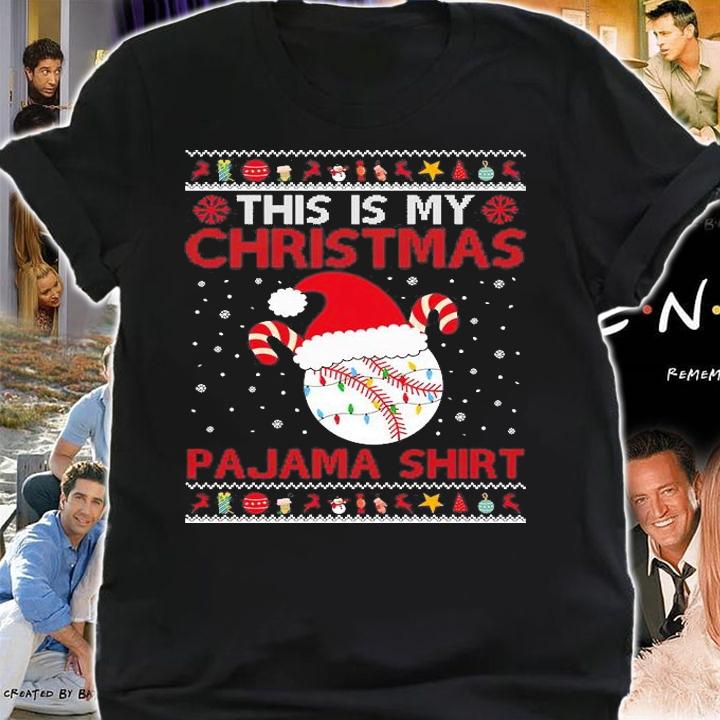 This Is My Christmas Pajama Baseball Shirt shirt