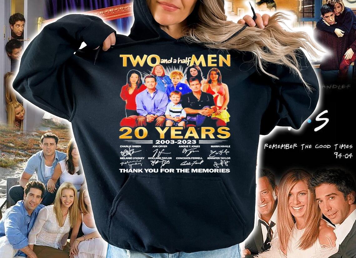 Two And A Half Men 20 Years 2003 2023 Thank You For The Memories T-Shirt hoodie