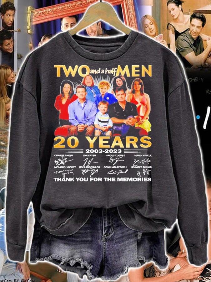 Two And A Half Men 20 Years 2003 2023 Thank You For The Memories T-Shirt sweatshirt