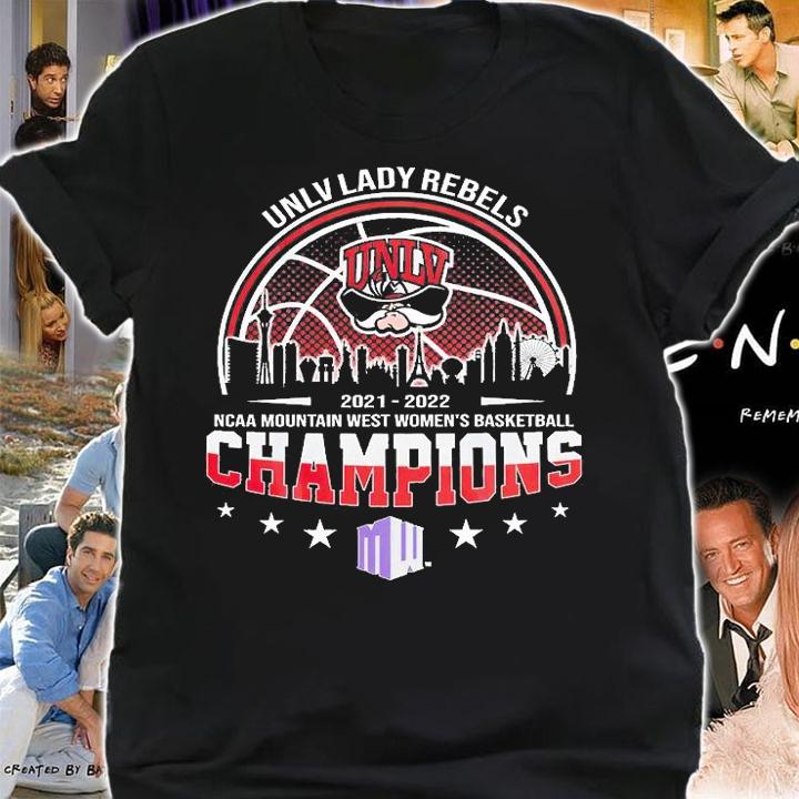 UNLV Lady Rebels 2022 NCAA Mountain West Women's Basketball Champions T-Shirt shirt