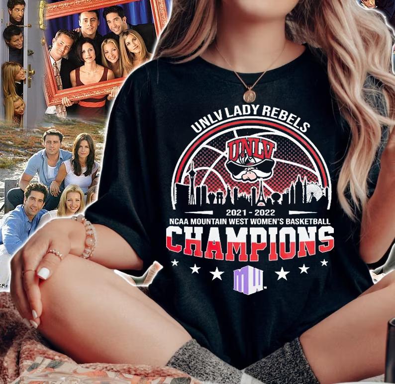 UNLV Lady Rebels 2022 NCAA Mountain West Women's Basketball Champions T-Shirt woman shirt