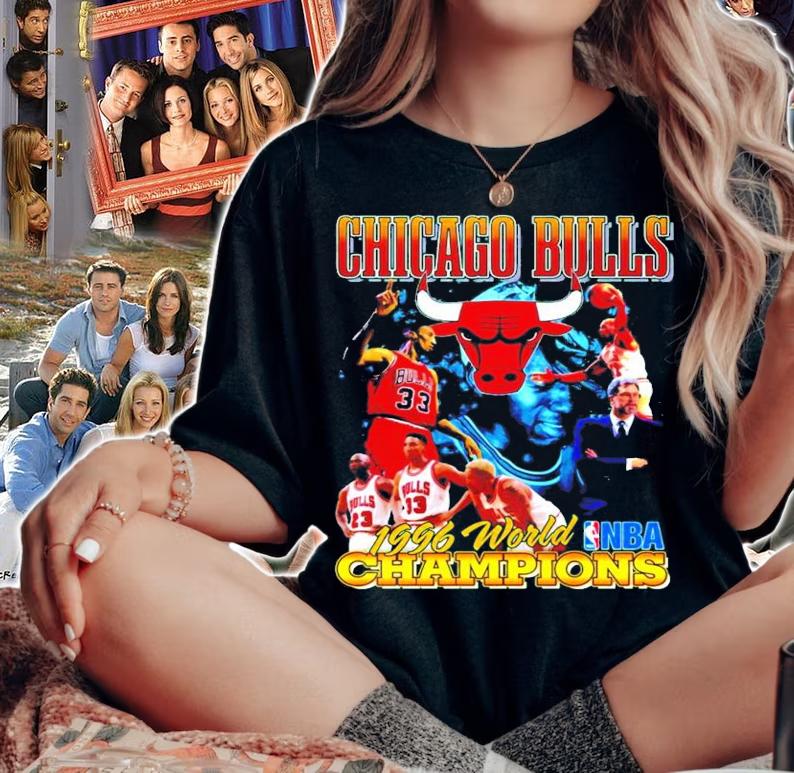 Chicago Bulls 1996 World NBA Champions shirt woman shirt