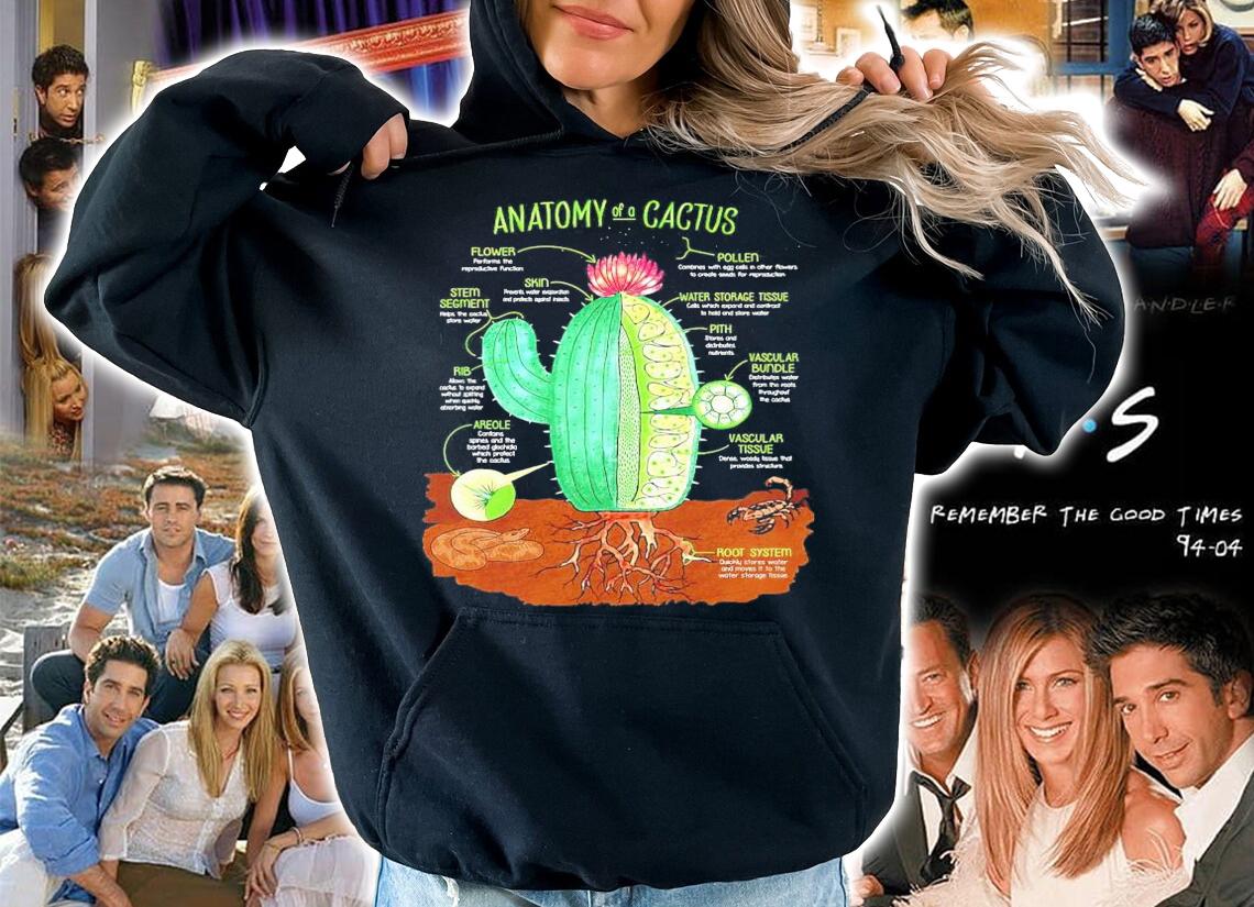 Gardening anatomy of a cactus shirt hoodie
