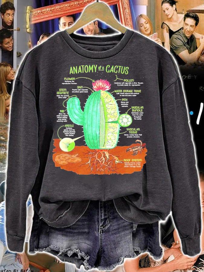 Gardening anatomy of a cactus shirt sweatshirt