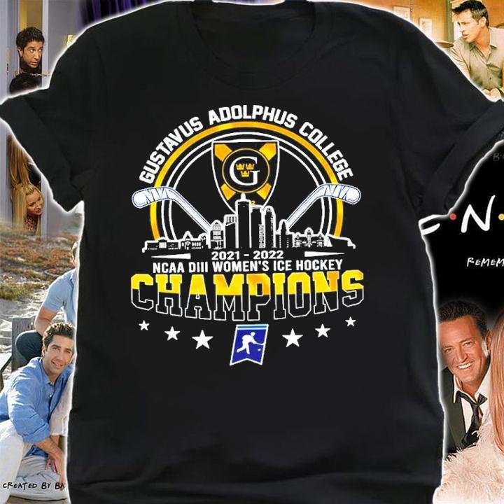 Gustavus Adolphus College 2022 NCAA DIII Women's Ice Hockey Champions 2022 Shirt shirt