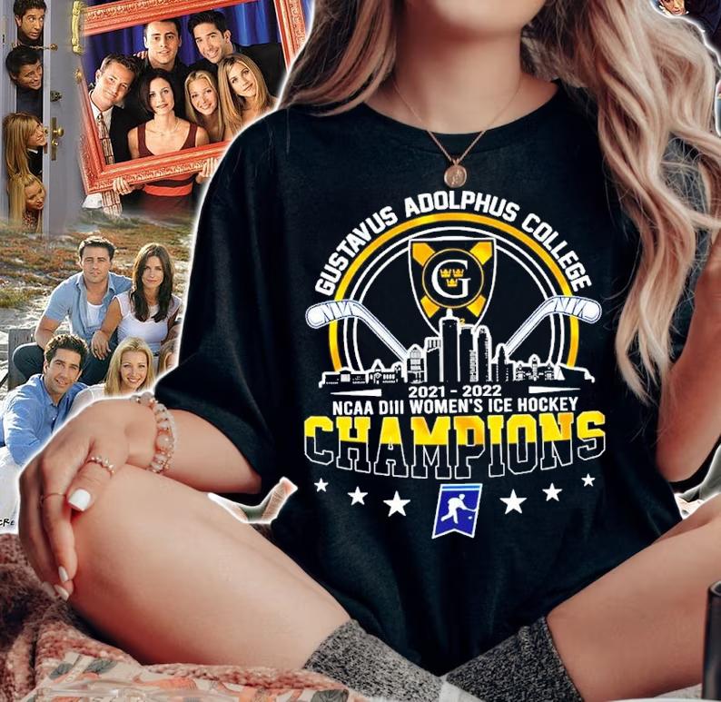 Gustavus Adolphus College 2022 NCAA DIII Women's Ice Hockey Champions 2022 Shirt woman shirt