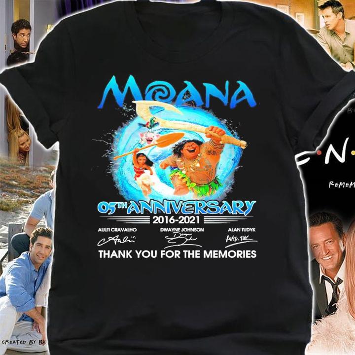 MOANA 05th anniversary 2016-2021 signature shirt shirt