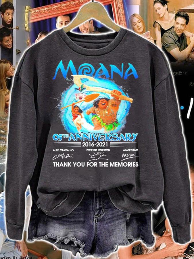 MOANA 05th anniversary 2016-2021 signature shirt sweatshirt