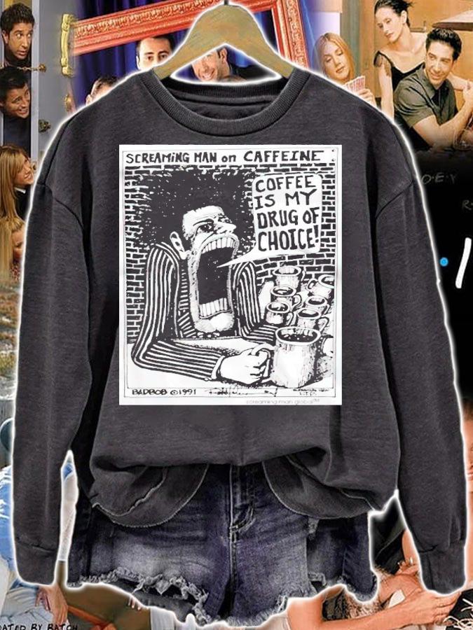 Screaming Man On Caffeine shirt