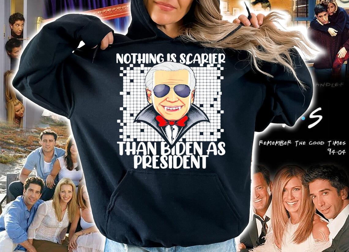 Spooky Halloween Scary Biden Vampire As President shirt hoodie