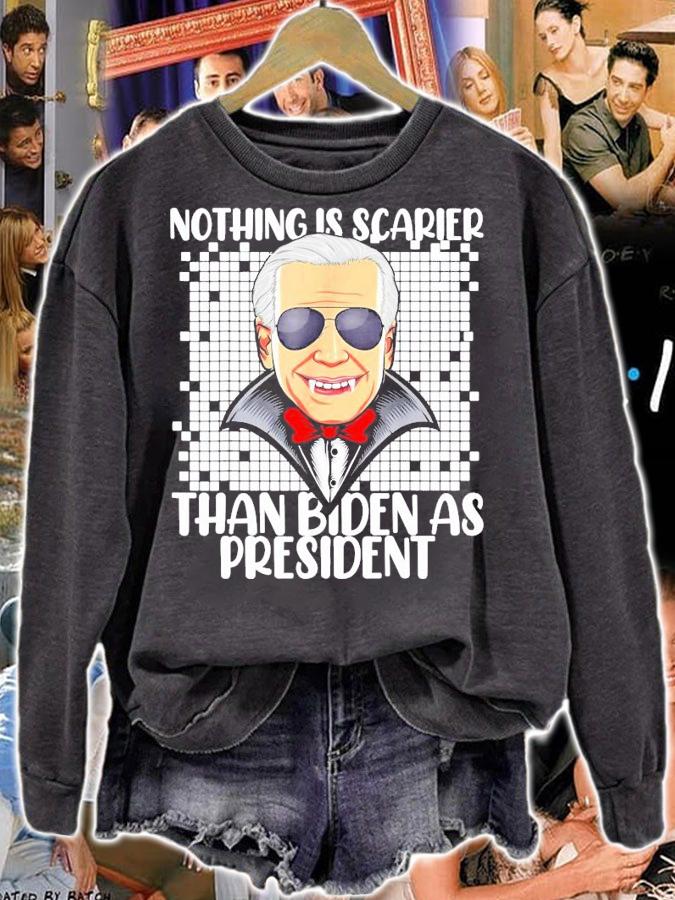 Spooky Halloween Scary Biden Vampire As President shirt sweatshirt
