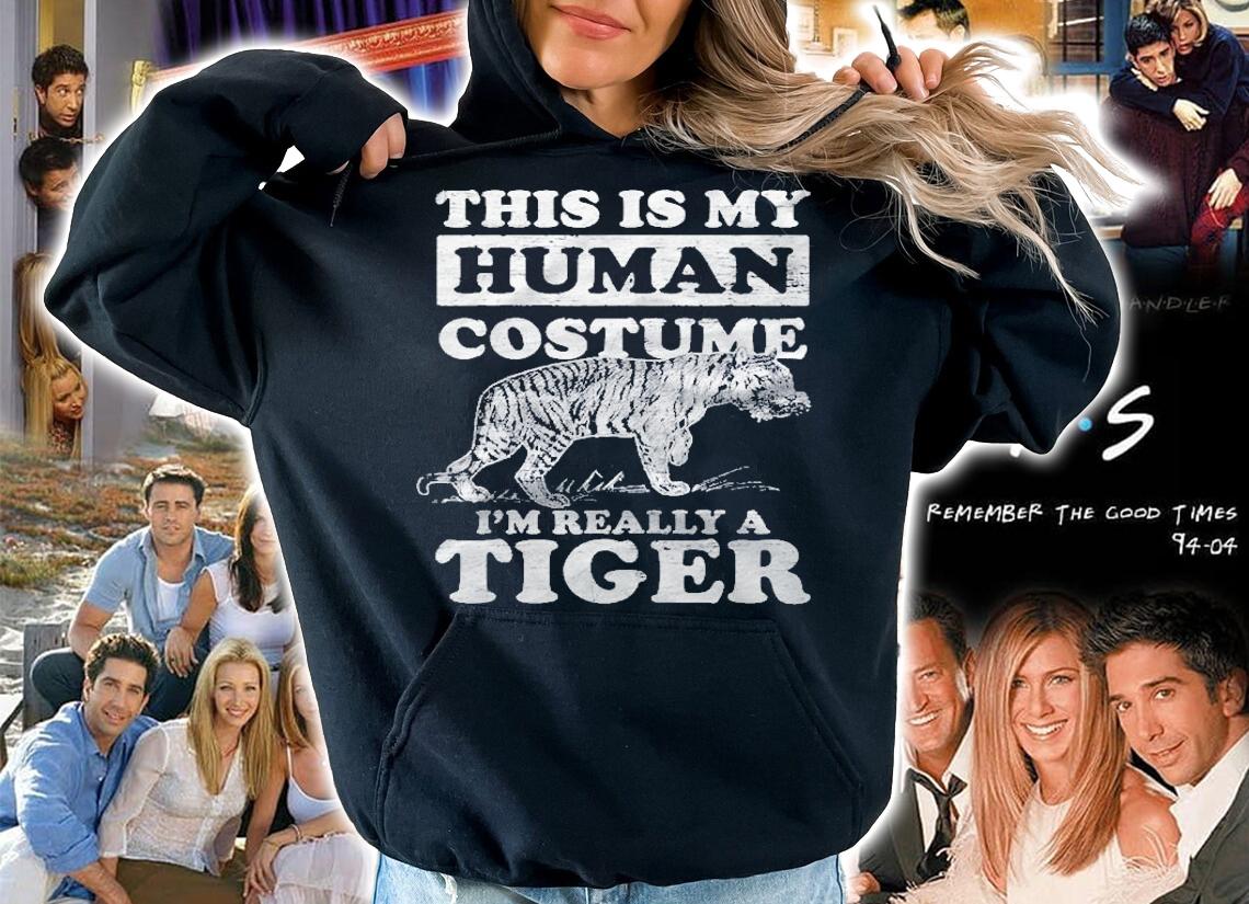 This Is My Human Costume Im Really A Tiger Shirt