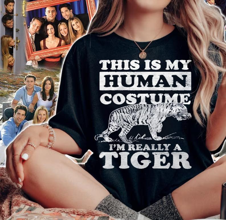 This Is My Human Costume Im Really A Tiger Shirt