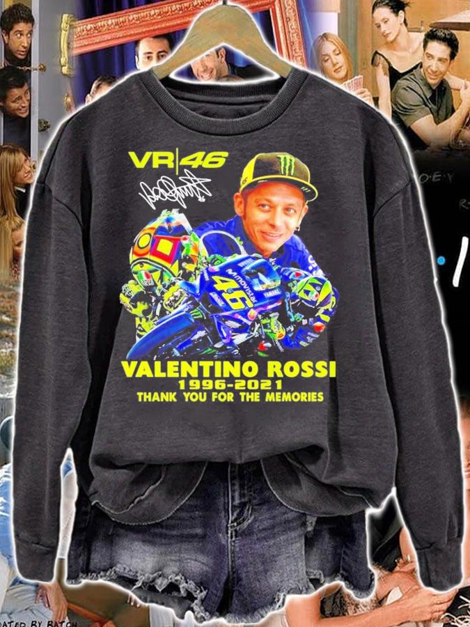 Valentino Rossi 1996-2021 signature thank you for the memories shirt