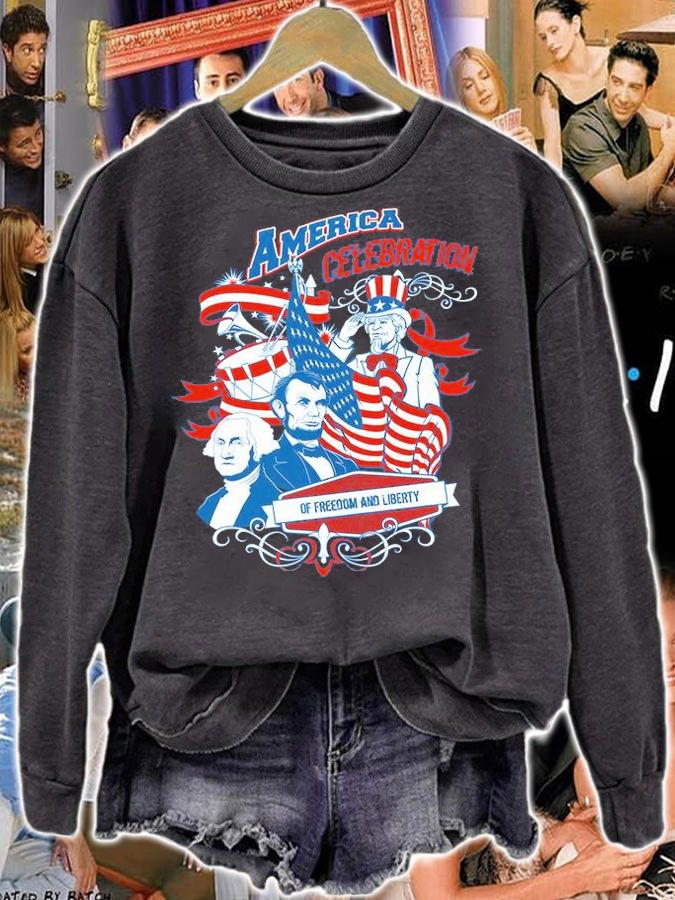 America celebration of freedom liberty lincoln washington shirt