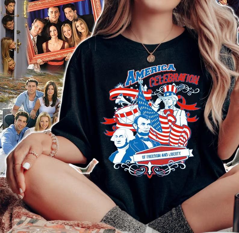 America celebration of freedom liberty lincoln washington shirt