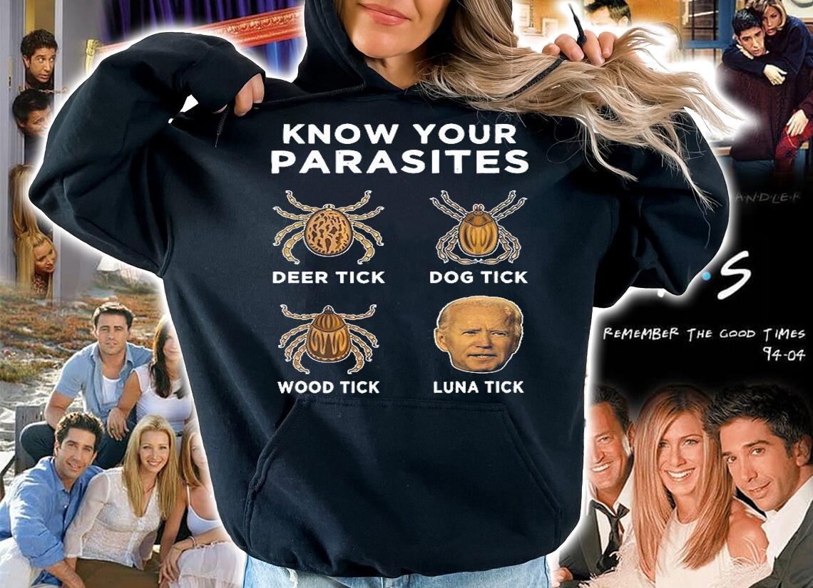 Know Your Parasites Anti Joe Biden Funny T-Shirt