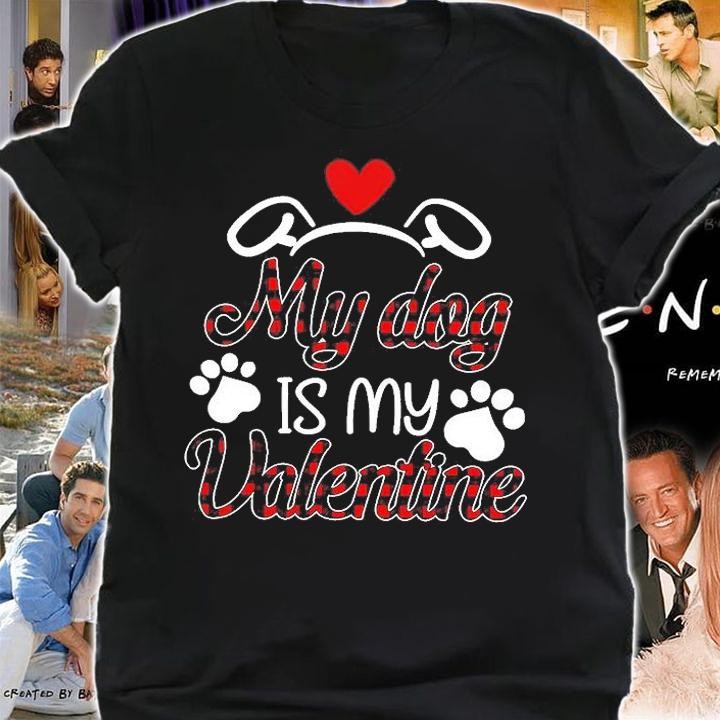My Dog Is My Valentine T-Shirt shirt
