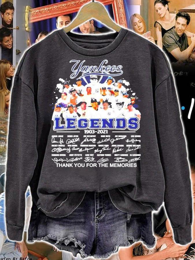 New York Yankees Legends 1903-2021 signatures shirt