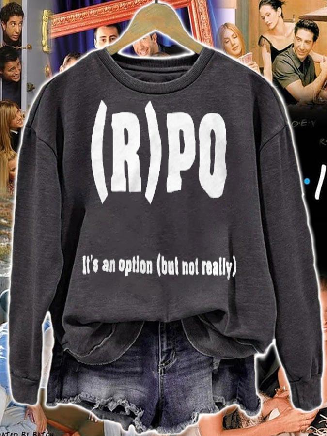 RPO it's an option but not really shirt sweatshirt