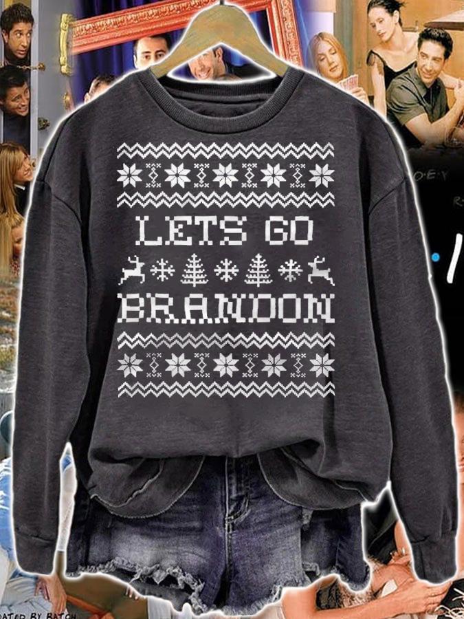 Ugly let's go Brandon Christmas T-shirt sweatshirt