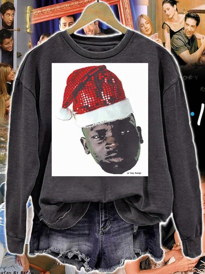 Ur Boy Bangz Santa Hat Christmas t-shirt sweatshirt