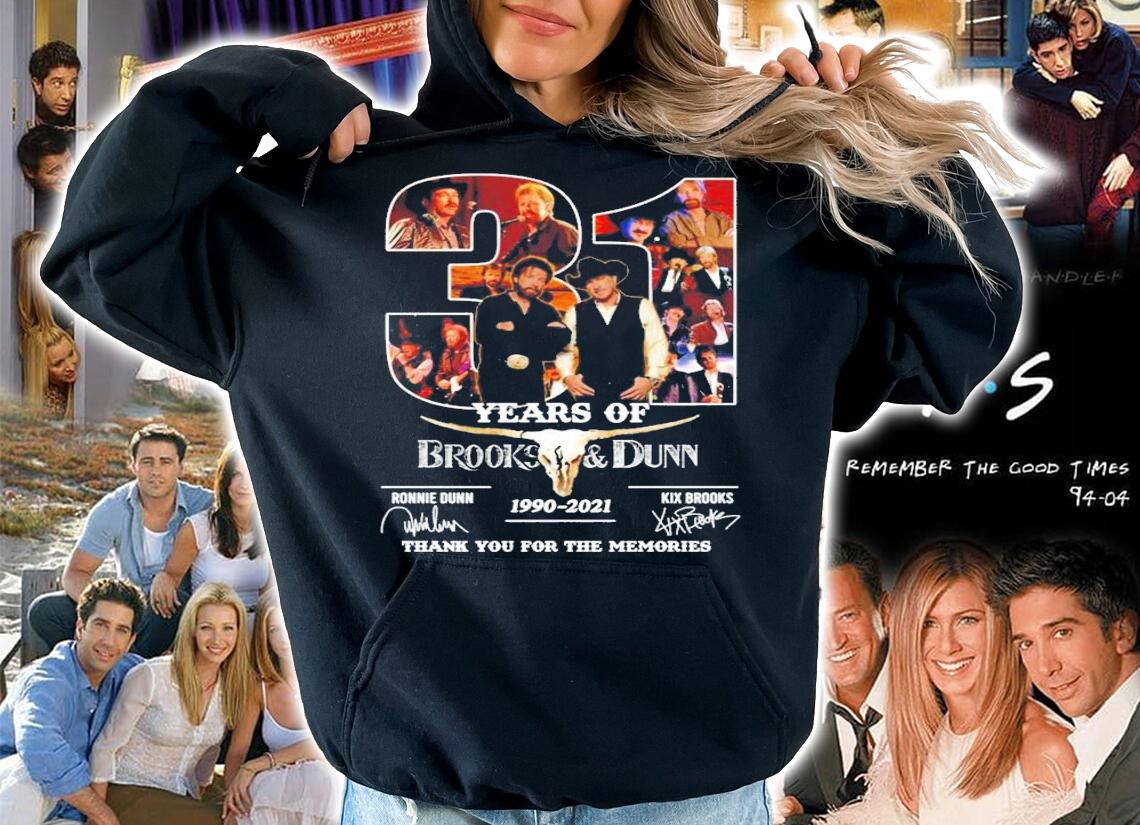 31 years of Brooks and Dunn 1990-2021 signatures t-shirt hoodie
