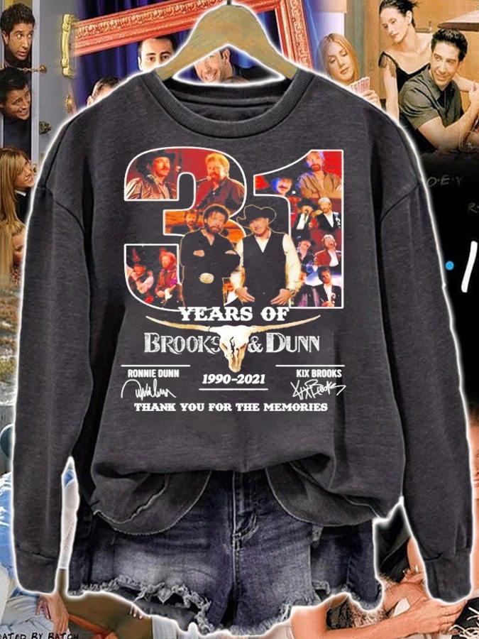 31 years of Brooks and Dunn 1990-2021 signatures t-shirt sweatshirt