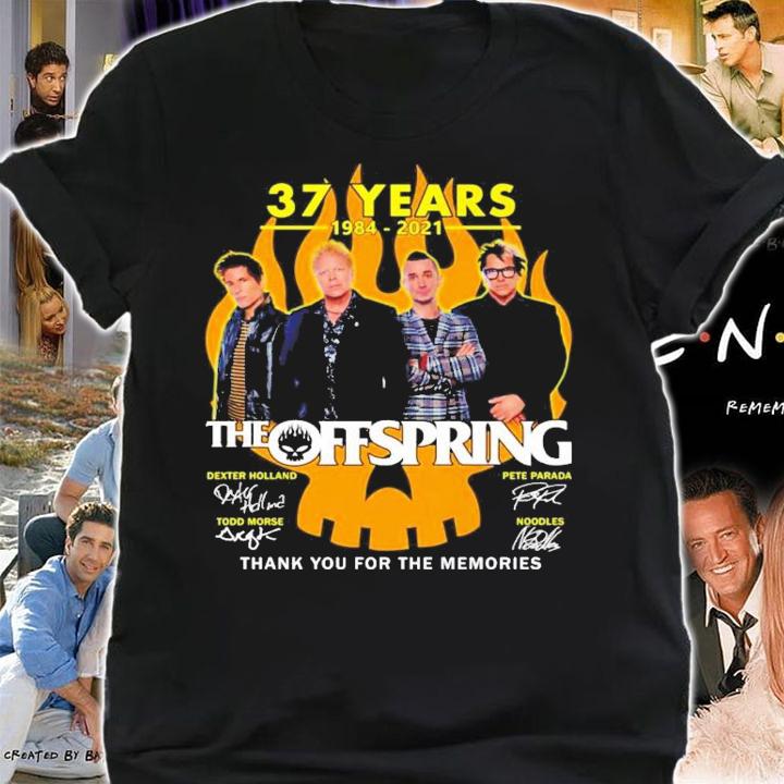 37 years 1984-2021 The Offspring signatures shirt shirt