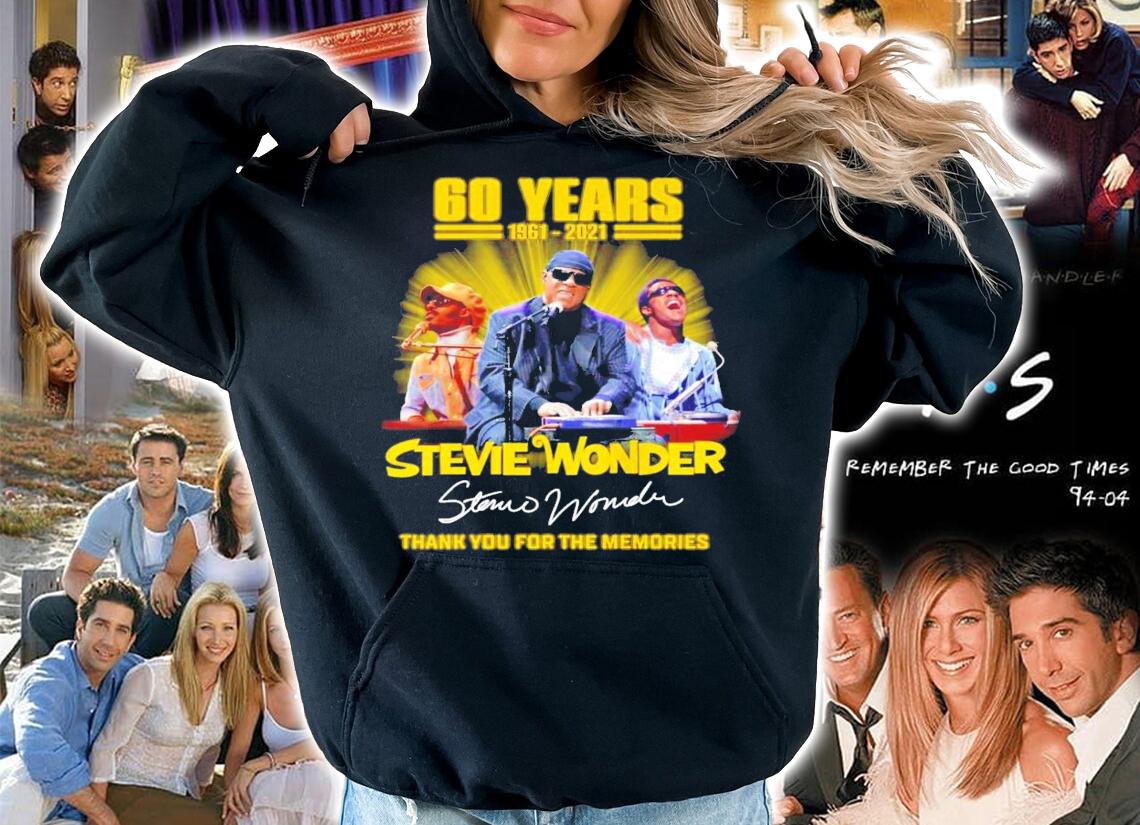 60 years 1961-2021 Stevie Wonder signature shirt hoodie