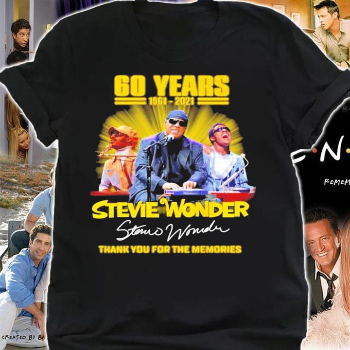 60 years 1961-2021 Stevie Wonder signature shirt shirt