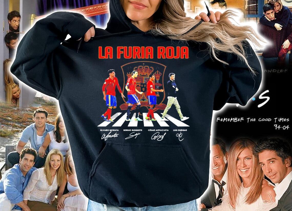 LA Furia Roja Abbey Road signatures shirt hoodie