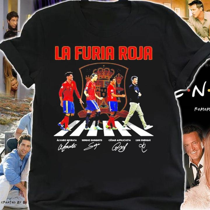 LA Furia Roja Abbey Road signatures shirt shirt
