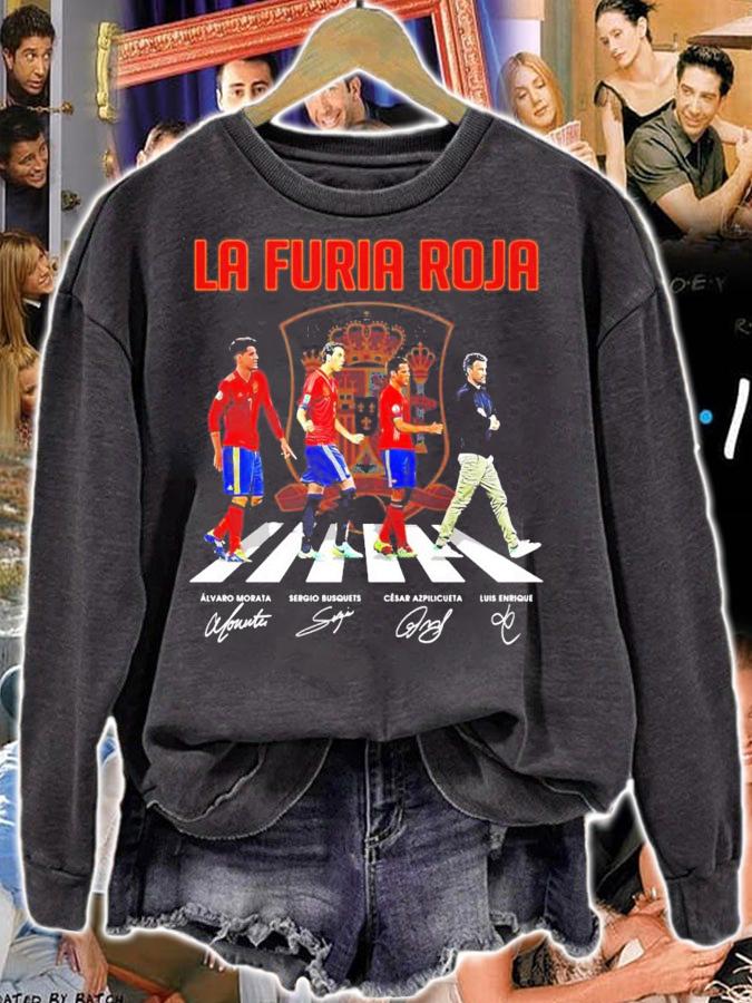 LA Furia Roja Abbey Road signatures shirt sweatshirt