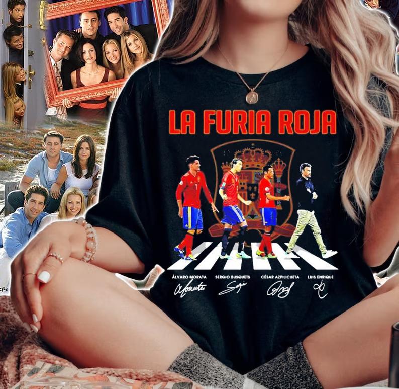 LA Furia Roja Abbey Road signatures shirt woman shirt