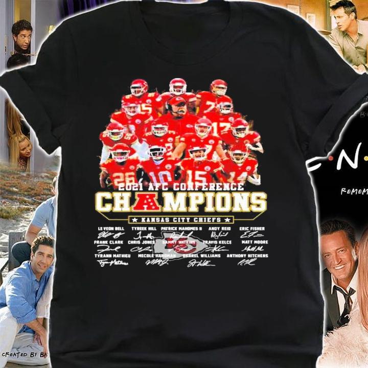 Men's 2021 AFC conference Champions Kansas City Chiefs shirt shirt