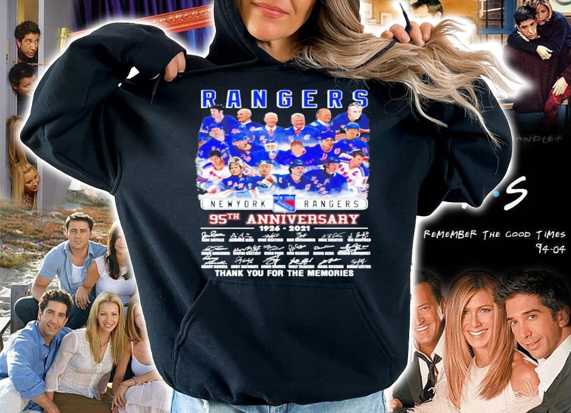 New York Rangers 95th anniversary 1926-2021 thank you for the memories shirt