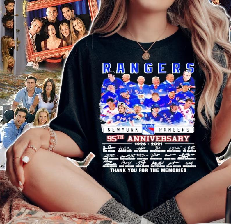 New York Rangers 95th anniversary 1926-2021 thank you for the memories shirt