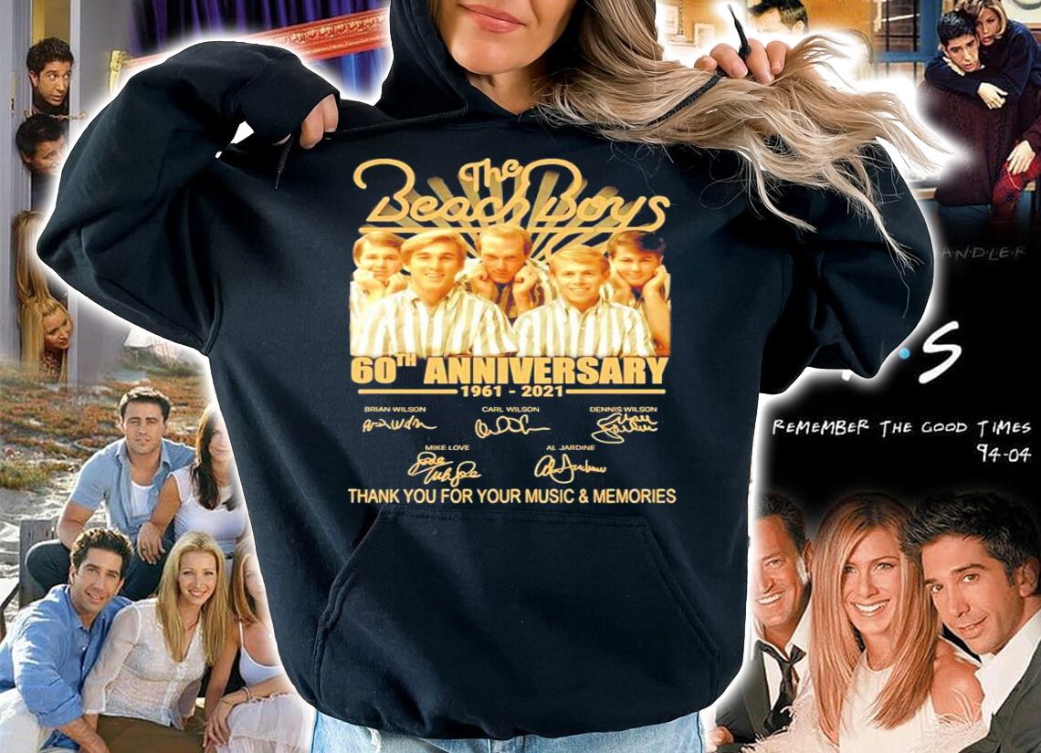 The Beach Boys 60th anniversary signature thank you for the memories shirt hoodie