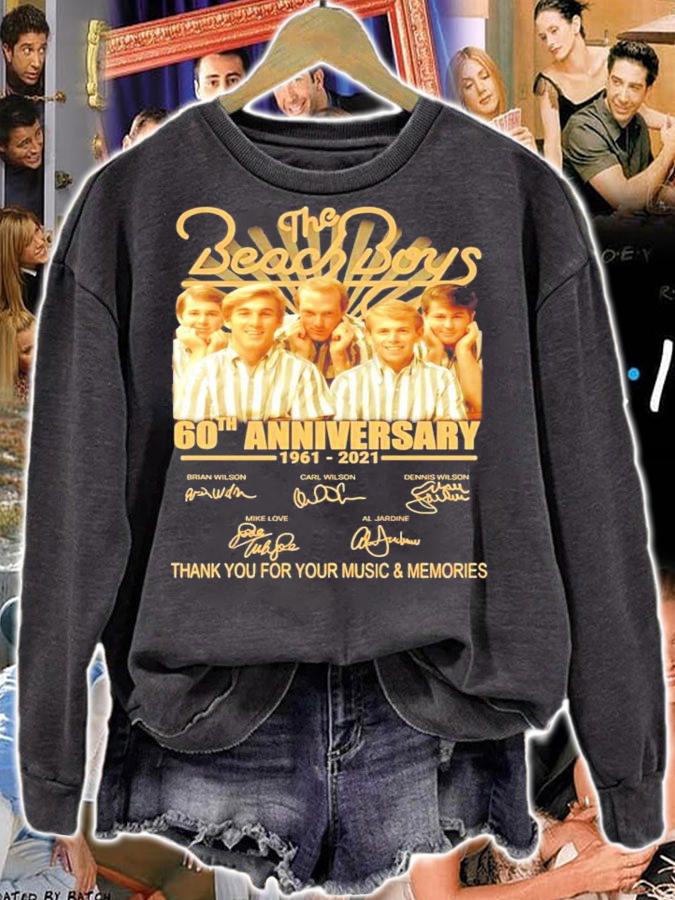 The Beach Boys 60th anniversary signature thank you for the memories shirt sweatshirt