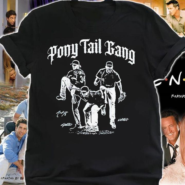 Chicago Baseball Pony Tail Gang Hendriks Kopech Kimbrel signature T-shirt shirt