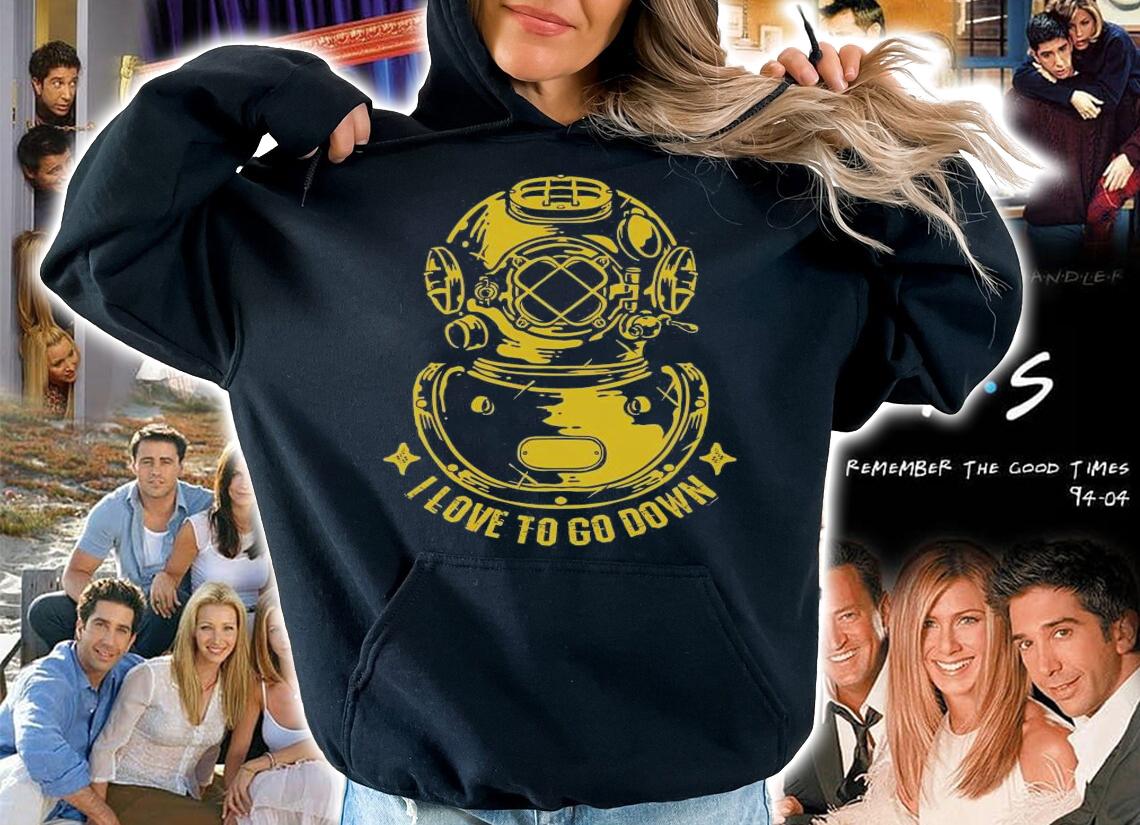 Deep Sea Diver Helmet I love to go down shirt hoodie
