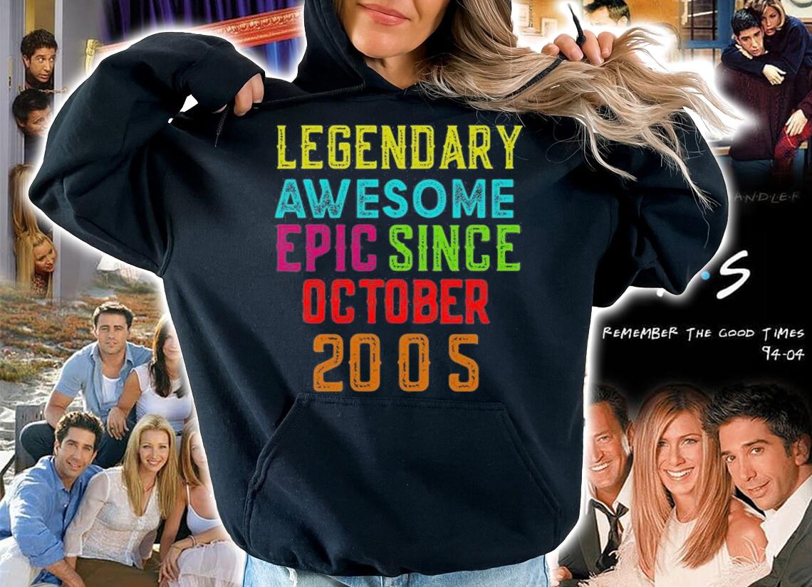 Funny 16th Birthday Legendary Awesome Epic Since October T-Shirt hoodie
