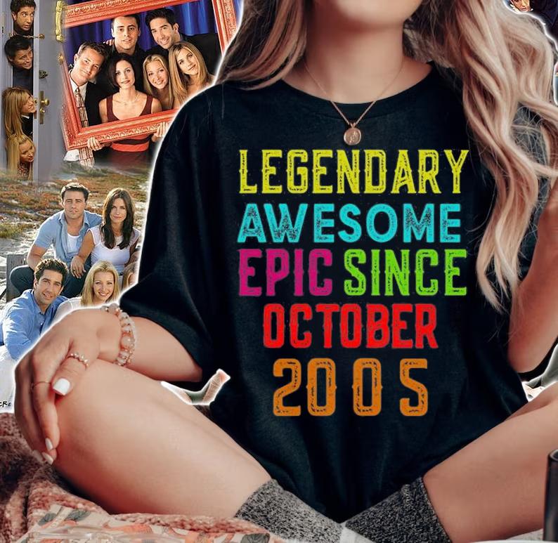 Funny 16th Birthday Legendary Awesome Epic Since October T-Shirt woman shirt