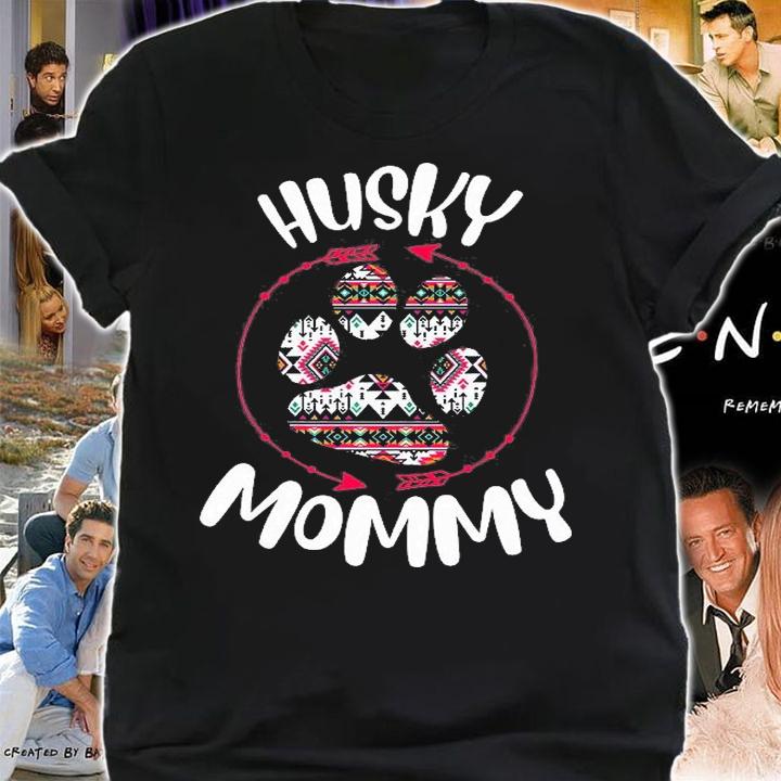 Husky Paw Arrow Dog Owner T-Shirt shirt
