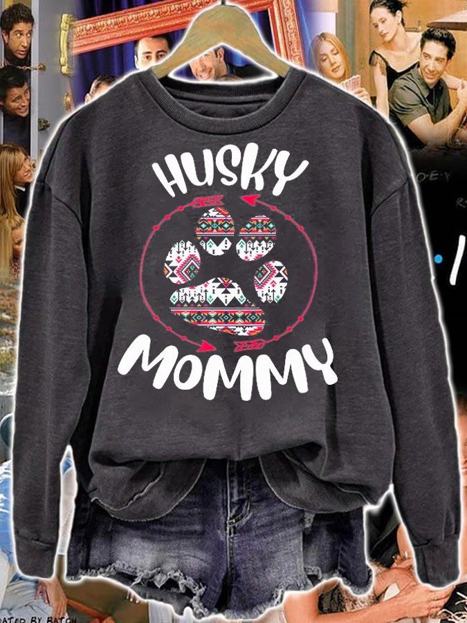 Husky Paw Arrow Dog Owner T-Shirt sweatshirt
