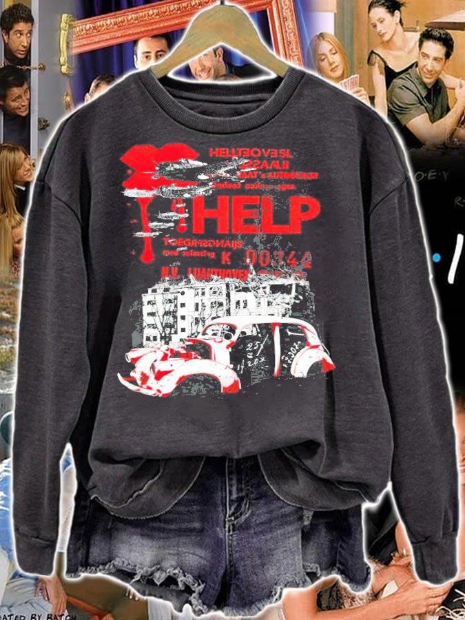Overlay Printing City With Car shirt
