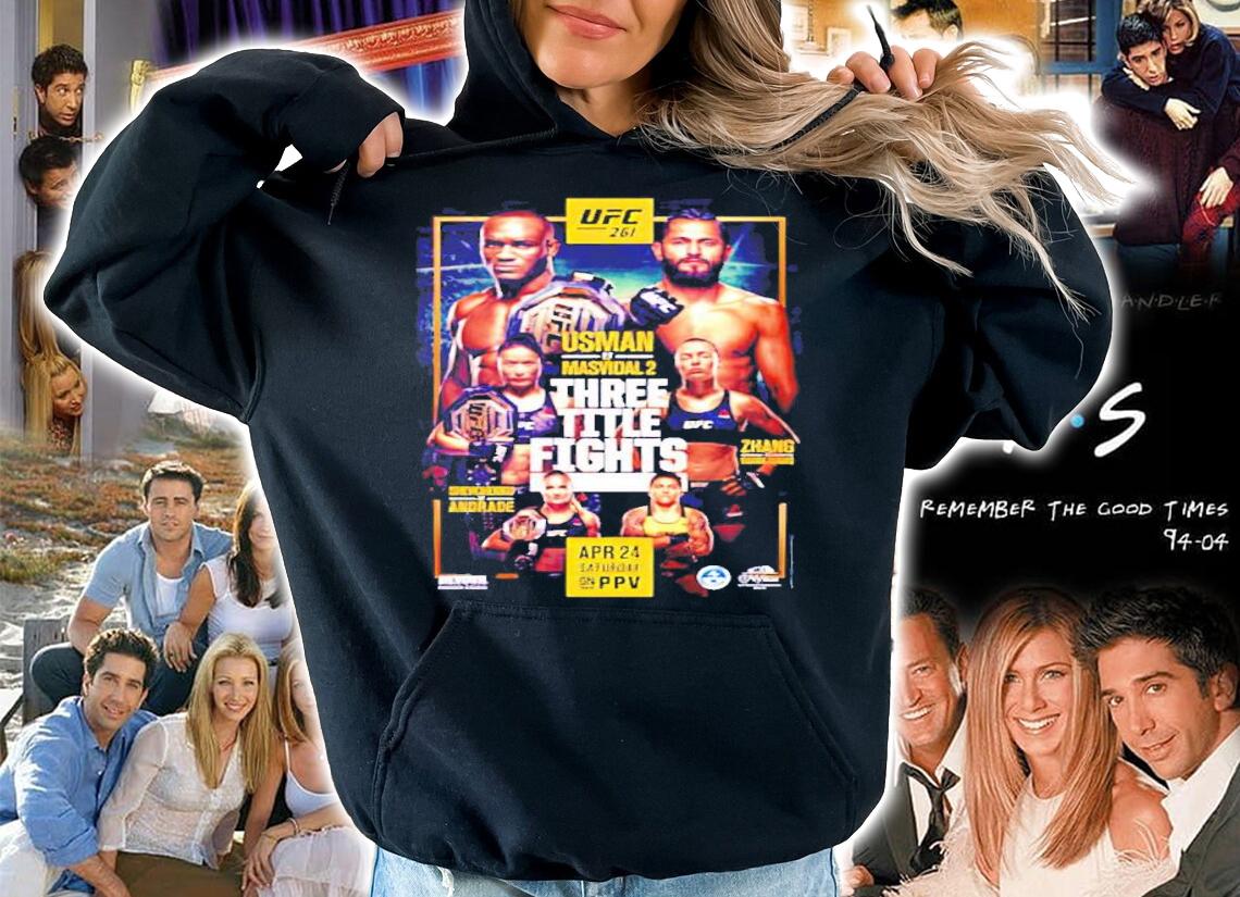 UFC USman Masvidal 2 three title fights shirt